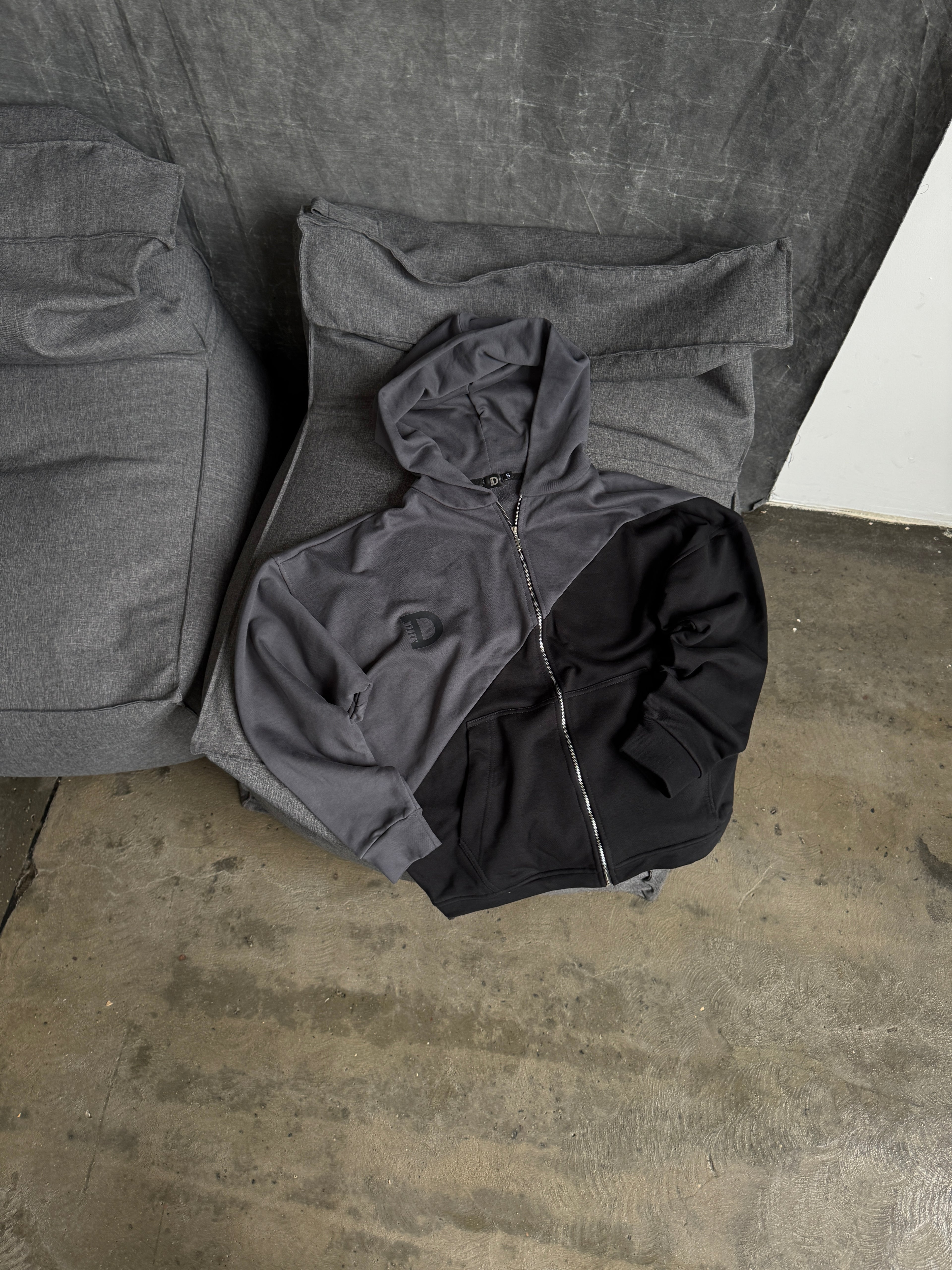 Зіп-худі Black & Gray