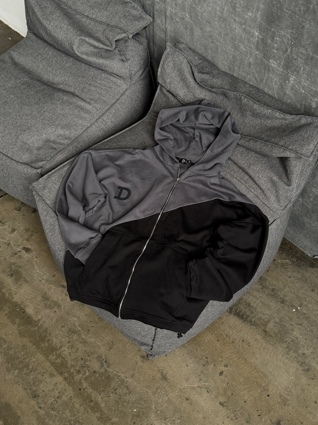 Зіп-худі Black & Gray