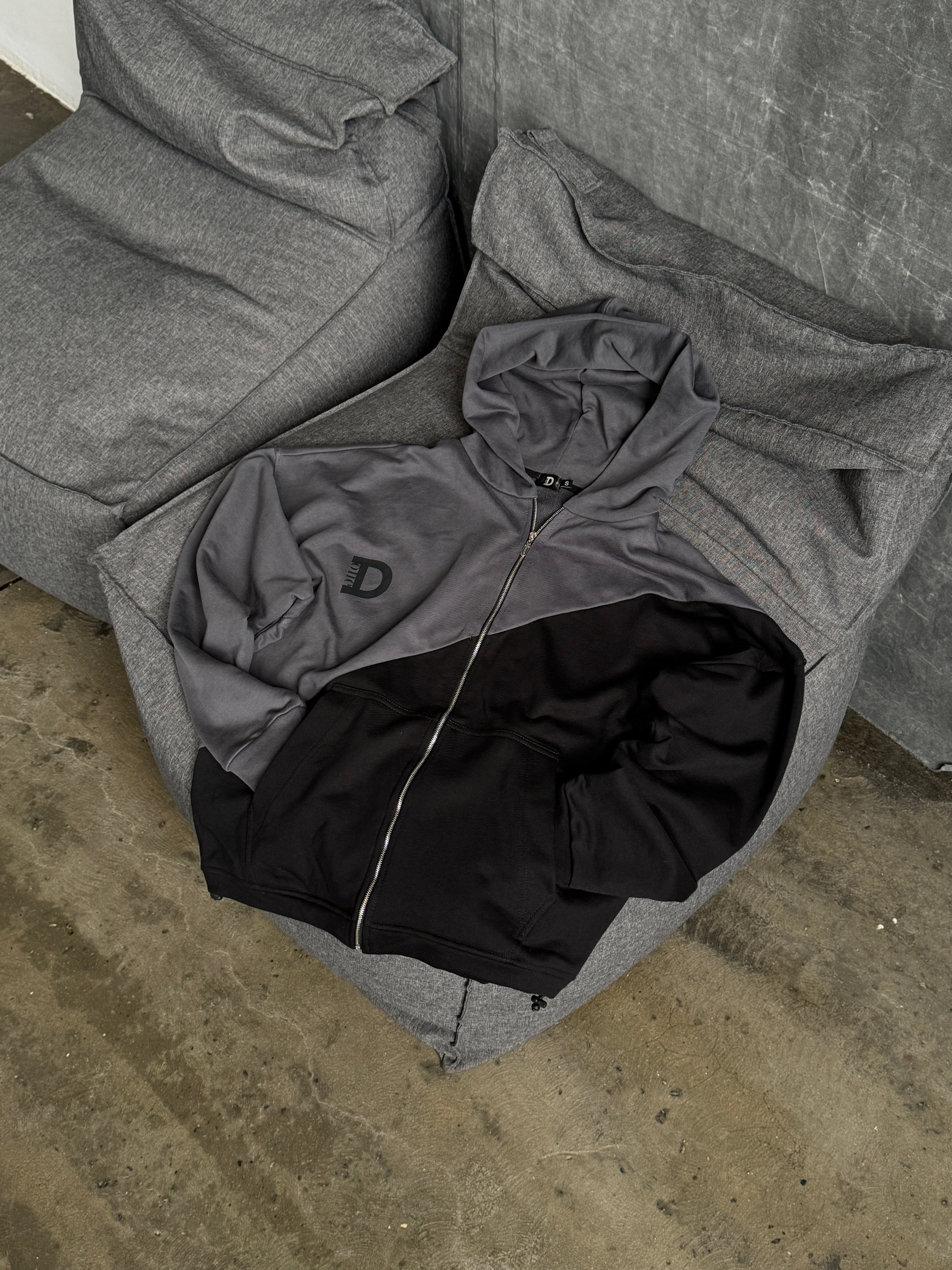 Зіп-худі Black & Gray