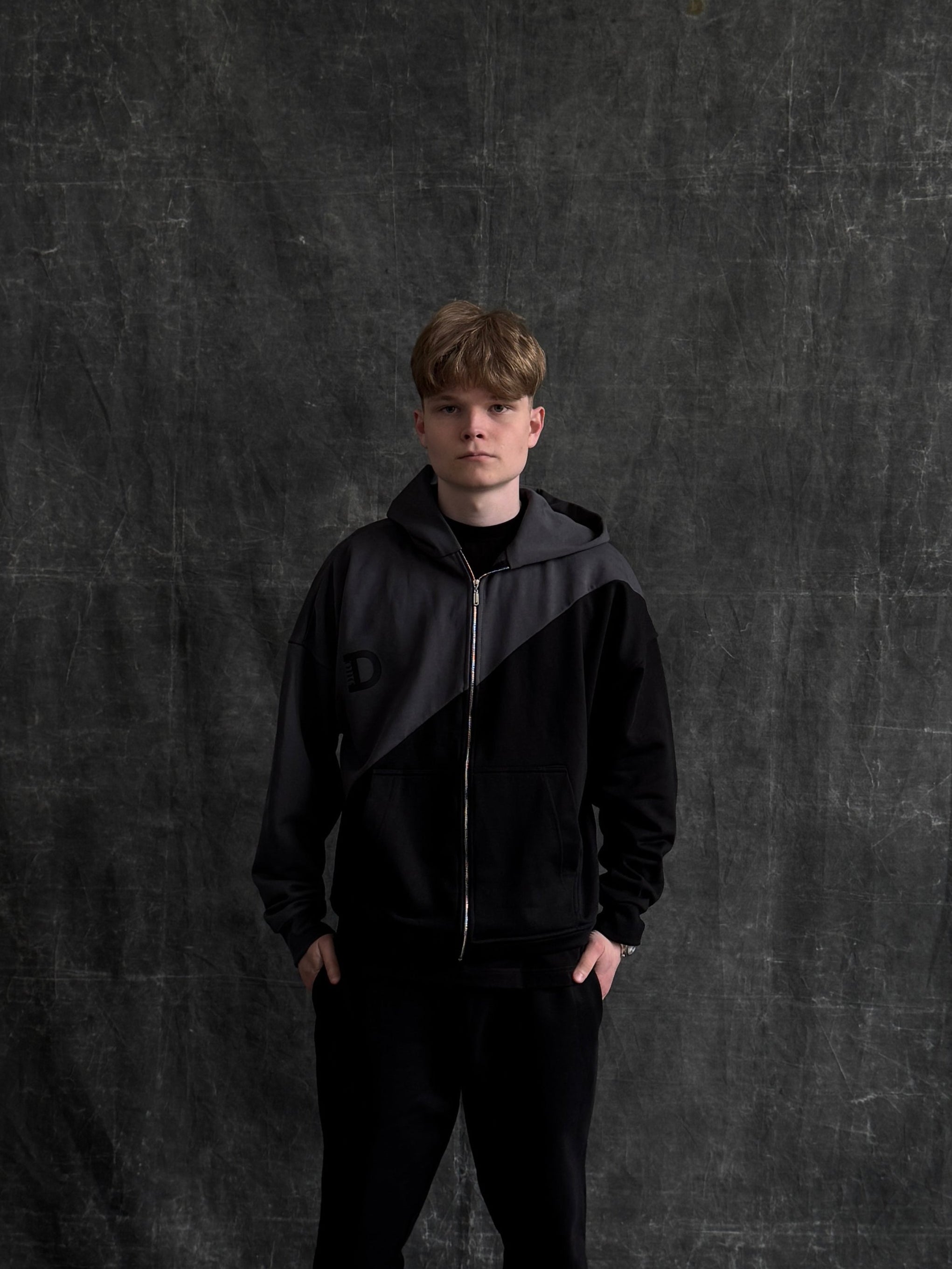 Зіп-худі Black & Gray