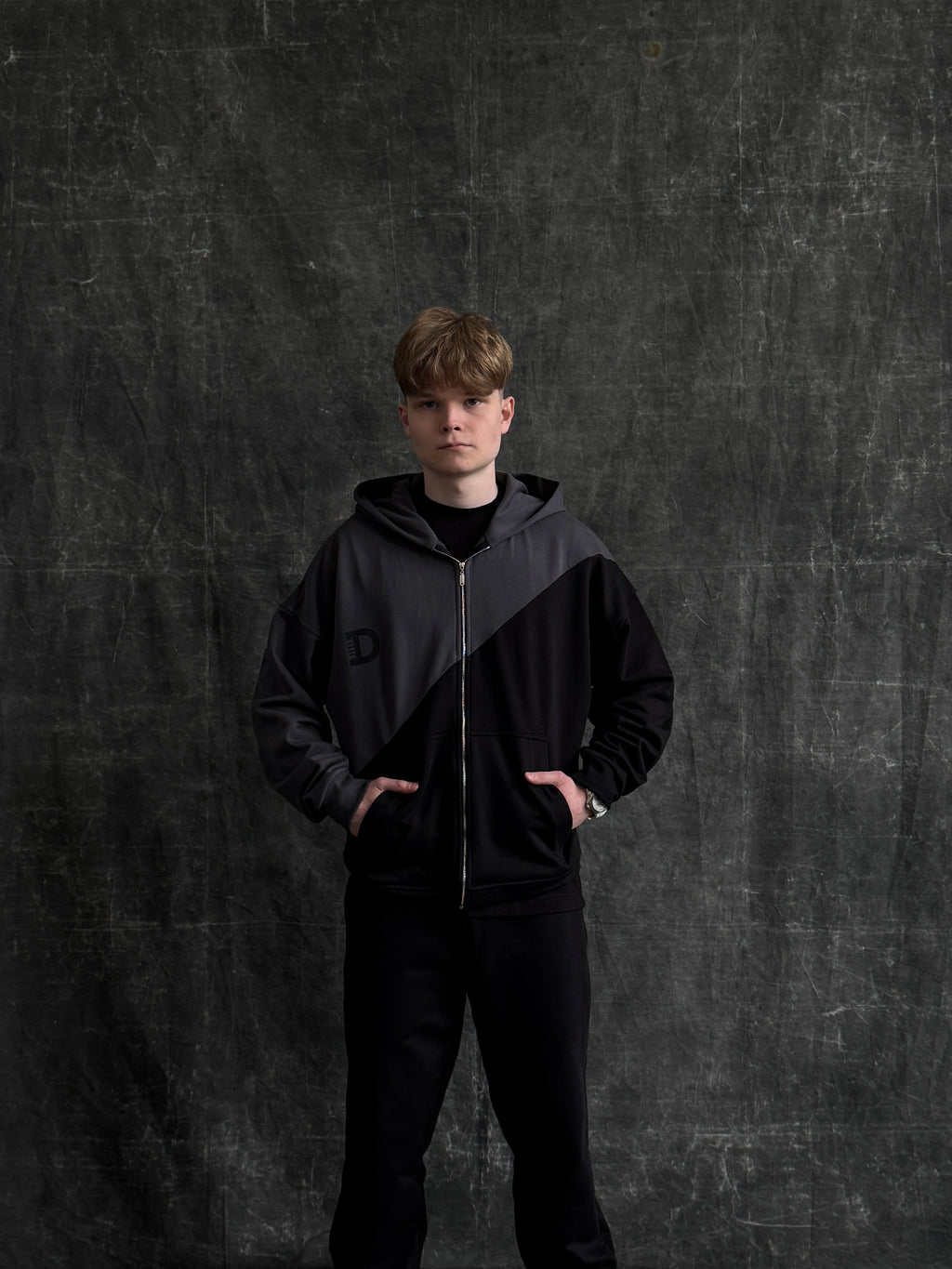 Зіп-худі Black & Gray