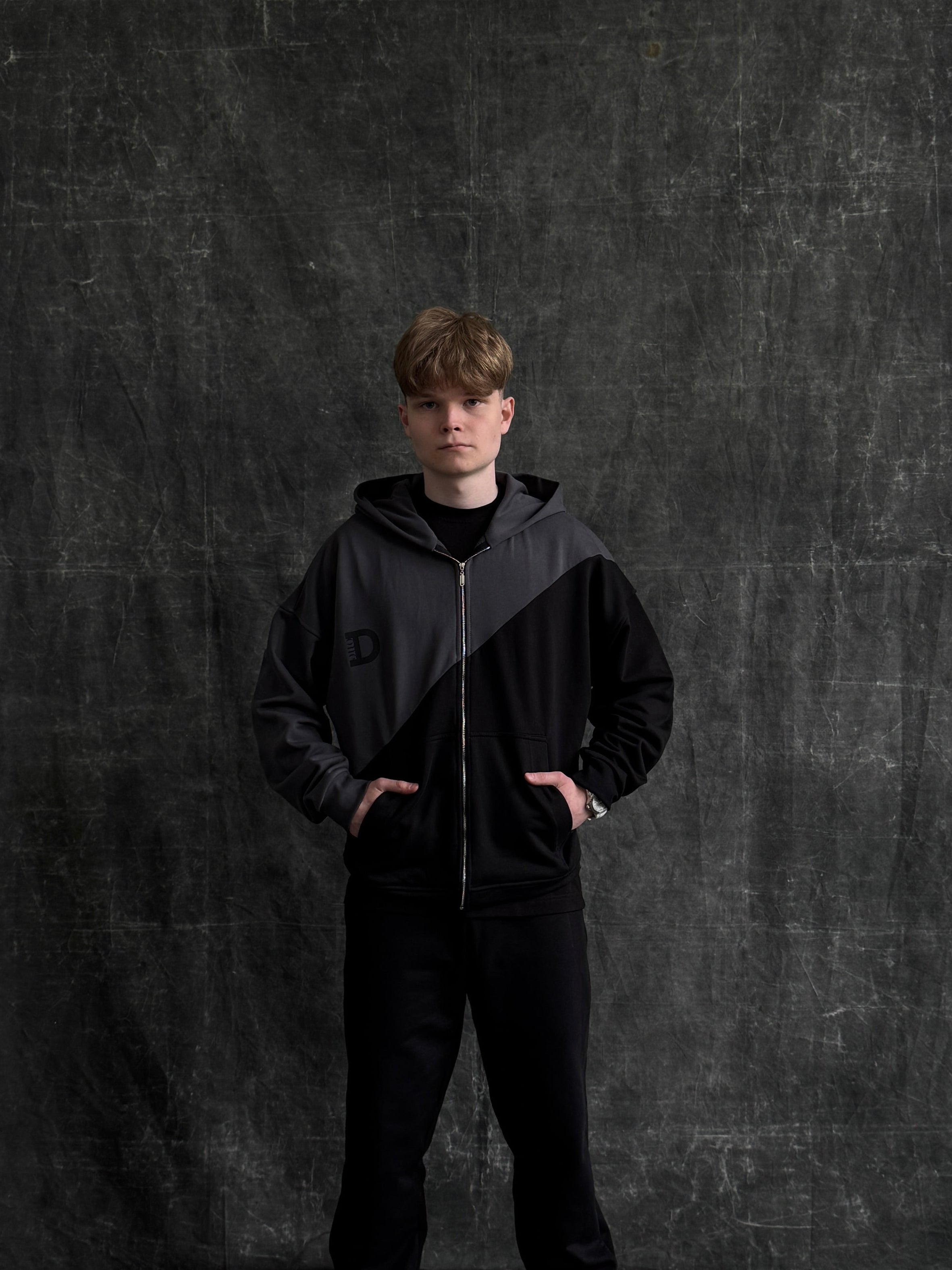 Зіп-худі Black & Gray